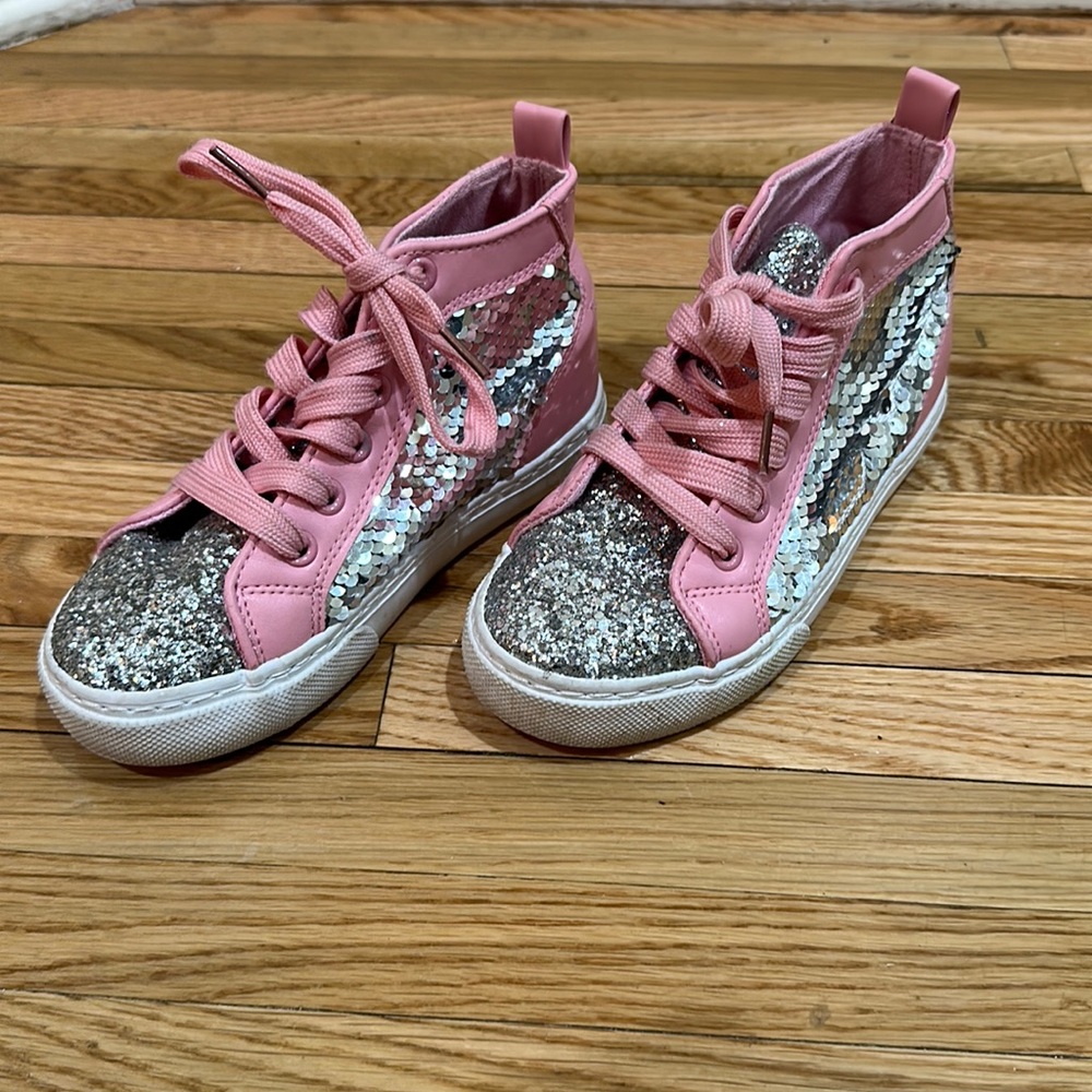 JoJo Siwa Shoes - Girls Pink Sequin Sneaker (Little Kid/Big Kid)